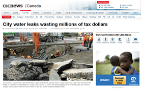 캐나다 온타리주:누수 25%, 년간 7억불 손실